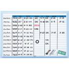 Changeable Board Planner Kit with Horizontal Blue Lines - Board Size 36" x 48"