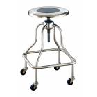 Stainless Steel Revolving Stool - Short