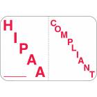 HIPAA COMPLIANT Label - Size 1 1/2"W x 1"H