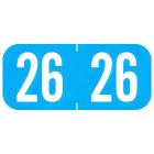 Arden Labels A1287-26-T3 Tab 1287 Compatible A1287 Series 2026 Year Labels - Size 1/2" H x 1 1/8" W