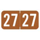 2027 Year Labels - ACME/S&W Compatible ACYM Series - Size 3/4" H x 1 1/2" W