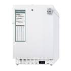 Accucold ADA Undercounter Built-in All-Refrigerator with NIST-Calibrated Temperature Display, 4 Wire Shelves, Solid Door - 3.32 Cubic Feet, Left Angle View