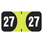2027 Year Labels - Arden Compatible ADYM Series - Size 3/4" H x 1 1/2" W