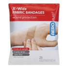 AERO Healthcare AFP60125 AeroPlast™ Fabric X-Wide Strip Bandages - Pack of 25