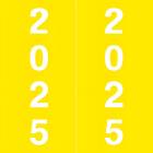 Arden Label AFYM-25-L5 IFC CL7300 Compatible AFYM Series 2025 Year Labels - Size 1 7/8" H x 1 7/8" W