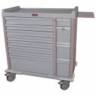 Harloff AL294BOX OptimAL Line Aluminum 294 Unit-Dose Box Medication Cart with Key Locks