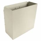 Harloff AL680435 Aluminum Waste Container with Mounting Bracket - No Lid