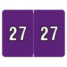 Arden Label AL8800-27-T3 DataFile Compatible AL8800 Series 2027 Year Labels - Size 15/16" H x 1 1/4" W