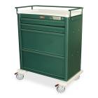 Harloff AL8W10EKC4DSP Aluminum Universal Line DISPILL Compatible Medication Cart with CompX Electronic Lock