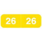 2026 Year Labels - Ames Compatible AMYM Series - Size 1/2" H x 1 1/2" W