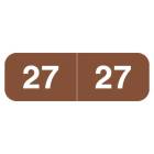 Arden Label AMYM-27-S4 Ames Compatible AMYM Series 2027 Year Labels - Size 1/2" H x 1 1/2" W