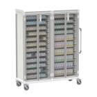 Pegasus Apollo E Type Suture Storage Cart with 4 Panels and Double Column, Glass Door (Supplies are Not Included)