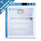 Accucold ARG2PV456 Pharma-Vac Performance Series Compact Vaccine Refrigerator with NSF/ANSI 456 Certification, 2 Wire Shelves, Right Handle Glass Door, 2 Cubic Feet - Front View