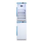 Accucold ARG31PVBIADA-AFZ2PVBIADASTACK Pharma-Vac Performance Series All-Refrigerator/All-Freezer Combination with StackRack, Right Handle Door, 5.3 Cubic Feet Total Capacity - Front View
