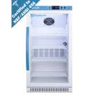 Accucold ARG31PVBIADA456 Pharma-Vac Performance Series ADA Height Vaccine Refrigerator with NSF/ANSI 456 Certification, 4 Wire Shelves, Right Handle Glass Door, 2.83 Cubic Feet - Front View