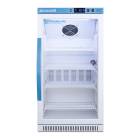 Accucold ARG31PVBIADA Pharma-Vac Performance Series ADA Height Vaccine Refrigerator with 4 Wire Shelves, Right Handle Glass Door, 2.83 Cubic Feet - Front View
