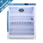 Accucold ARG61PVBIADA456 Pharma-Vac Performance Series ADA Height Vaccine Refrigerator with NSF/ANSI 456 Certification, 4 Wire Shelves, Right Handle Glass Door, 6 Cubic Feet - Front View