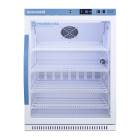 Accucold ARG61PVBIADA Pharma-Vac Performance Series ADA Height Vaccine Refrigerator with 4 Wire Shelves, Right Handle Glass Doo, 6 Cubic Feet - Front View