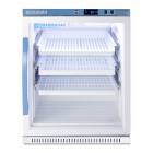 Accucold ARG61PVBIADADR Pharma-Vac Performance Series ADA Height Vaccine Refrigerator with Removable Drawers, 3 Drawer Shelves, Right Handle Glass Door, 6 Cubic Feet - Front View