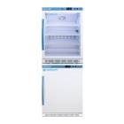 Accucold ARG6PV-AFZ5PVBIADASTACK Pharma-Vac Performance Series All-Refrigerator/All-Freezer Combination with StackRack, Right Handle, 9.88 Cubic Feet Total Capacity - Front View