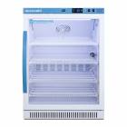 Accucold ARG6PV Pharma-Vac Performance Series Counter Height Vaccine Refrigerator with 4 Wire Shelves, Right Handle Glass Door, 6 Cubic Feet - Front View