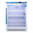 Accucold ARG6PVDL2B Pharma-Vac Performance Series Counter Height Vaccine Refrigerator with Digital Data Logger, 4 Wire Shelves, Right Handle Glass Door, 6 Cubic Feet - Front View