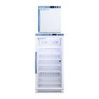 Accucold ARG8PV-AFZ1PVSTACK Pharma-Vac Performance Series All-Refrigerator/All-Freezer Combination with StackRack, Right Handle Door, 9.4 Cubic Feet Total Capacity - Front View