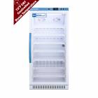 Accucold ARG8PV-CRT Pharma-Vac Performance Series Upright Vaccine Refrigerator with Controlled Room Temperature, 7 Wire Shelves, Right Handle Glass Door, 8 Cubic Feet - Front View