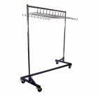 ARM-UZ10 Mobile Z-Base Apron Storage Rack with 10 Steel Apron Hangers