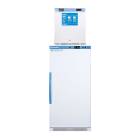 Accucold ARS8PV-FS24LSTACKMED2 Pharma-Vac Performance Series All-Refrigerator/MED2 Series All-Freezer Combination with StackRack, Right Handle Solid Doors, 9.4 Cubic Feet Total Capacity - Front View