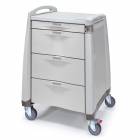 Capsa AVPCS10-CSHDC-D103 Avalo PCS Punch Card Medication Cart with 4 Drawers, Key Lock, Taupe Accent Color