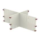 Pegasus B20D-1/4 ABS 1/4 Divider Set for 8" Baskets