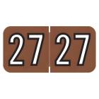 Arden Label BAYM-27-B45 Barkley Compatible BAYM Series 2027 Year Labels - Size 3/4" H x 1 1/2" W