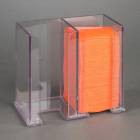 Poltex BHZDWIP31-W Biohazard Wipe Storage Dispenser - Single Stack, 3" W x 3" D x 6" H, Wall Mount (Orange Biohazard Wipes are Not Included)
