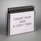 Poltex BINDRSIG 3-Ring Durable Binder Holder with Sign -  Binder loaded (3-Ring Binder and Sign are Not Included)