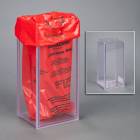Poltex BIOHBX8 Benchtop Biohazard Bag Box - 3.50" W x 3" D x 8.10" H, Not Tilted (Biohazard Bag is Not Included)
