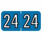 2024 Year Labels - Barkley Compatible BKYM Series - Size 3/4" H x 1 1/2" W