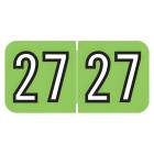 Arden Label BKYM-27-T4 Barkley Compatible BKYM Series 2027 Year Labels - Size 3/4" H x 1 1/2" W