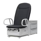 Brewer Access® High-Low PLUS Exam Table 700 with Power Back and 17" Height - Black Satin (Image Shown May Include Features or Accessories That Do Not Come Standard on the Base Model)