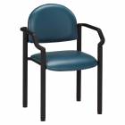 Clinton Model C-50B Premium Side Chair with Arms & Wall Guard