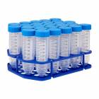 MTC Bio C2608 Centrifuge Tube with Flat Screw Cap, Sterile, 50 mL - on an Eco-Plastic Rack