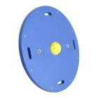 CanDo® Circular Wobble Balance Board Combo™ with 1 Instability Ball - X-Easy, Yellow