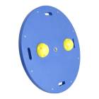 CanDo® Circular Wobble/Rocker Balance Board Combo™ with 2 Instability Balls - X-Easy, Yellow