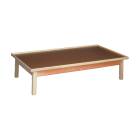 CanDo® Fixed Height Mat Platform Table with Raised-Rim Top