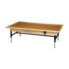 CanDo® Manual Hi-Lo Mat Platform Table with Raised-Rim Top