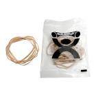 CanDo® Resistance Bands for Rubber Band Hand Grip Exerciser, 25 Bands - XX-Light, Tan