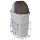 DETECTO Waste Bin with Accessory Rail for Rescue Series Medical Carts