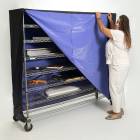 Casco C-Matt™ Medical Cart and Rack Cover with Zipper, Blue Bruin Vinyl (Cart and Instruments are Not Included)