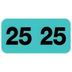 2025 Year Labels - Control-O-Fax Compatible CFYM Series - Size 3/4" H x 1 1/2" W