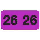 2026 Year Labels - Control-O-Fax Compatible CFYM Series - Size 3/4" H x 1 1/2" W